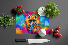 Load image into Gallery viewer, Hippie Animal Fox Glass Cutting Boards – Durable, Decorative Kitchen Art