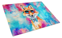 Load image into Gallery viewer, Hippie Animal Fox Glass Cutting Boards – Durable, Decorative Kitchen Art