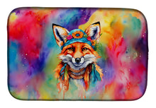 Load image into Gallery viewer, Hippie Animal Fox Dish Drying Mat