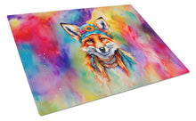 Load image into Gallery viewer, Hippie Animal Fox Glass Cutting Boards – Durable, Decorative Kitchen Art