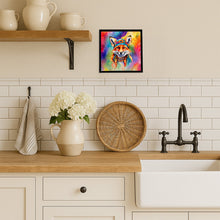 Load image into Gallery viewer, Hippie Animal Fox Framed Metal Print