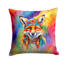 Load image into Gallery viewer, Hippie Animal Fox Throw Pillow - 14x14 Decorative Pillow – Art for Your Home &amp; Patio