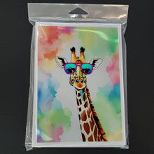 Load image into Gallery viewer, Hippie Animal Giraffe Greeting Cards - Blank Note Cards – 8-Pack of Artist-Designed Cards with Envelopes