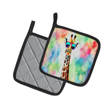 Load image into Gallery viewer, Hippie Animal Giraffe Pot Holders - Set of 2 Decorative Kitchen Helpers | Made in the USA