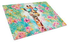 Load image into Gallery viewer, Hippie Animal Giraffe Glass Cutting Boards – Durable, Decorative Kitchen Art