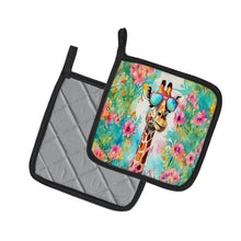 Load image into Gallery viewer, Hippie Animal Giraffe Pot Holders - Set of 2 Decorative Kitchen Helpers | Made in the USA