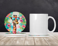 Load image into Gallery viewer, Hippie Animal Giraffe Large Sandstone Coasters Pack of 4