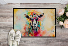 Load image into Gallery viewer, Hippie Animal Goat Doormat - 18X27 Indoor / Outdoor Rug | Made in USA