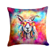 Load image into Gallery viewer, Hippie Animal Goat Throw Pillow - 14x14 Decorative Pillow – Art for Your Home &amp; Patio