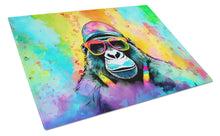 Load image into Gallery viewer, Hippie Animal Gorilla Glass Cutting Boards – Durable, Decorative Kitchen Art