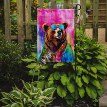 Load image into Gallery viewer, Grizzly Bear Garden Flag - Hippie Aniimals - Animal-Themed Yard Decor