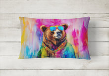 Load image into Gallery viewer, Hippie Animal Grizzly Bear Throw Pillow