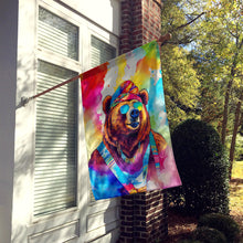 Load image into Gallery viewer, Hippie Animal Grizzly Bear House Flag