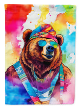 Load image into Gallery viewer, Grizzly Bear Garden Flag - Hippie Aniimals - Animal-Themed Yard Decor
