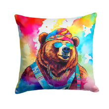 Load image into Gallery viewer, Hippie Animal Grizzly Bear Throw Pillow