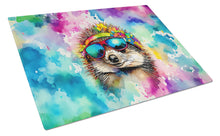 Load image into Gallery viewer, Hippie Animal Hedgehog Glass Cutting Boards – Durable, Decorative Kitchen Art