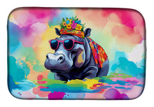 Load image into Gallery viewer, Hippie Animal Hippopotamus Dish Drying Mat