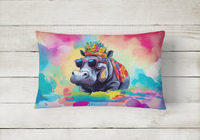 Load image into Gallery viewer, Hippie Animal Hippopotamus Throw Pillow