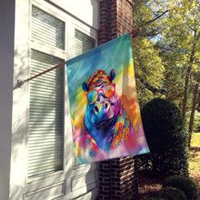 Load image into Gallery viewer, Hippie Animal Hippopotamus House Flag