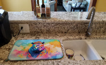 Load image into Gallery viewer, Hippie Animal Hippopotamus Dish Drying Mat
