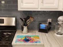 Load image into Gallery viewer, Hippie Animal Hippopotamus Glass Cutting Boards – Durable, Decorative Kitchen Art