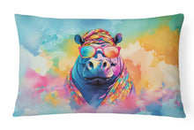 Load image into Gallery viewer, Hippie Animal Hippopotamus Throw Pillow