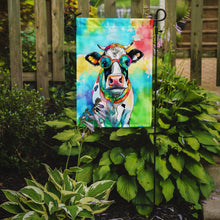 Load image into Gallery viewer, Cow Garden Flag - Hippie Aniimals - Animal-Themed Yard Decor