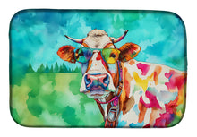Load image into Gallery viewer, Hippie Animal Cow Dish Drying Mat