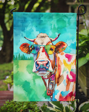Load image into Gallery viewer, Cow Garden Flag - Hippie Aniimals - Animal-Themed Yard Decor
