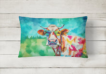 Load image into Gallery viewer, Hippie Animal Cow Throw Pillow