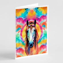 Load image into Gallery viewer, Hippie Animal Horse Greeting Cards - Blank Note Cards – 8-Pack of Artist-Designed Cards with Envelopes