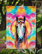 Load image into Gallery viewer, Horse Garden Flag - Hippie Aniimals - Animal-Themed Yard Decor