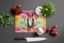 Load image into Gallery viewer, Hippie Animal Horse Glass Cutting Boards – Durable, Decorative Kitchen Art