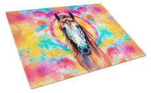 Load image into Gallery viewer, Hippie Animal Horse Glass Cutting Boards – Durable, Decorative Kitchen Art