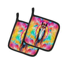 Load image into Gallery viewer, Hippie Animal Horse Pot Holders - Set of 2 Decorative Kitchen Helpers | Made in the USA