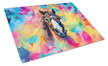 Load image into Gallery viewer, Hippie Animal Horse Glass Cutting Boards – Durable, Decorative Kitchen Art
