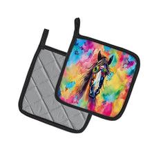 Load image into Gallery viewer, Hippie Animal Horse Pot Holders - Set of 2 Decorative Kitchen Helpers | Made in the USA