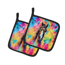 Load image into Gallery viewer, Hippie Animal Horse Pot Holders - Set of 2 Decorative Kitchen Helpers | Made in the USA