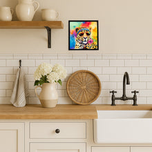 Load image into Gallery viewer, Hippie Animal Leopard Framed Metal Print