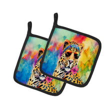Load image into Gallery viewer, Hippie Animal Leopard Pot Holders - Set of 2 Decorative Kitchen Helpers | Made in the USA