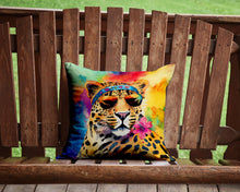 Load image into Gallery viewer, Hippie Animal Leopard Throw Pillow - 14x14 Decorative Pillow – Art for Your Home &amp; Patio