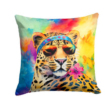 Load image into Gallery viewer, Hippie Animal Leopard Throw Pillow - 14x14 Decorative Pillow – Art for Your Home &amp; Patio