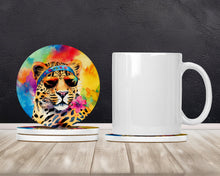 Load image into Gallery viewer, Hippie Animal Leopard Large Sandstone Coasters Pack of 4