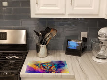 Load image into Gallery viewer, Hippie Animal Lion Glass Cutting Boards – Durable, Decorative Kitchen Art