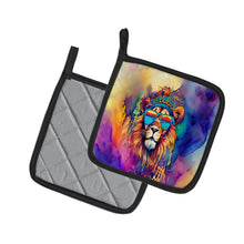 Load image into Gallery viewer, Hippie Animal Lion Pot Holders - Set of 2 Decorative Kitchen Helpers | Made in the USA