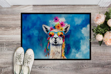 Load image into Gallery viewer, Hippie Animal Llama Doormat - 18X27 Indoor / Outdoor Rug | Made in USA