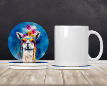 Load image into Gallery viewer, Hippie Animal Llama Large Sandstone Coasters Pack of 4