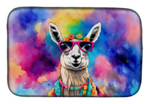 Load image into Gallery viewer, Hippie Animal Llama Dish Drying Mat