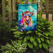 Load image into Gallery viewer, Malvi Cow Garden Flag - Hippie Aniimals - Animal-Themed Yard Decor