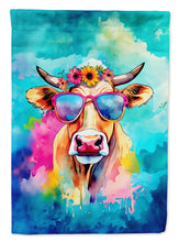Load image into Gallery viewer, Malvi Cow Garden Flag - Hippie Aniimals - Animal-Themed Yard Decor